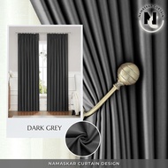 namaskar.curtain - Iris Hook/Eyelet Blackout Curtain - Code 34 (170cm-400cm)