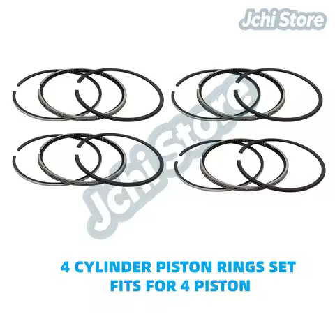 4LE1 4LE2 Piston Ring Set STD For ISUZU Direct Injection Engine Forklift 85mm*2+1.75+4 ,4 Set 8-9725