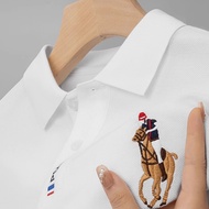 EVM 100% Original  Polo Shirt Men's Short Sleeve Top Polo Tee Baju Berkolar Collar Shirt Baju Lelaki