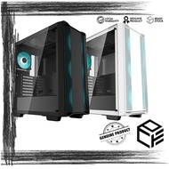 DEEPCOOL CC560 TG M-ATX CHASSIS ( BLACK / WHITE )