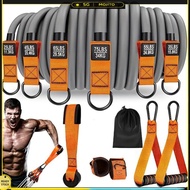 Resistance Bands Exercise Bands with Handles Fitness Bands Set Multi-Function Workout Bands Weight B