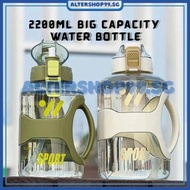 【FAST DELIVERY🛒】2200ML Big Capacity Sport Water Bottle with Handle / Botol Air Sukan Besar 2200ML de