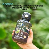 Ecentio Botol Minum 1.3 Liter Olahraga Berbahan Plastik Tahan Bocor Portable 1300ml