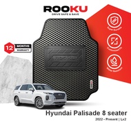 Rooku Car Mat   Hyundai Palisade 8  seater 2022-Present LX2