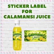 Calamansi Juice Customized STICKER Label