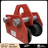 Heavy Duty Hanger Trolley Plain Trolley Gate Roller Manual Trolley Wheels Push I Beam 1Tons 2 Ton Pu
