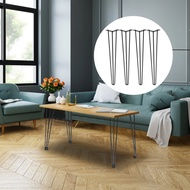 SucceBuy 4Pcs Metal Table Legs 16-40 Inch 3-Rod Hairpin Furniture Legs DIY Home Bench Dining Desk En