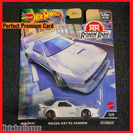 Hot Wheel Mazda RX7 FC Pandem Premium Car JDM Ronin Run 2022 Collection Series White Model Mazda RX7