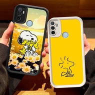 O-6 Woodstock Casing for OPPO Realme A33 A53S 7i A53 C17 2020 Black and White