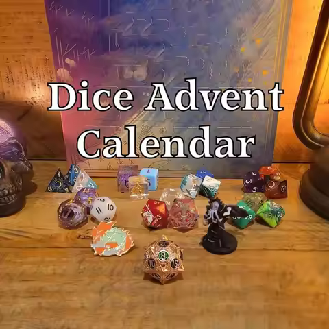 Amazing Resin Dice Advent Calendar Attractive Christmas Advent Calendar DND Dice Advent Calendar