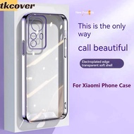 For Xiaomi Mi 13 12 Pro 13 11 Lite 12T 11T Pro Soft Case Layer Plating Transparent TPU Phone Cover