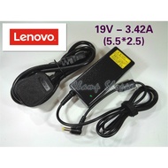 【Ready Stock】LENOVO Laptop Adapter with power cord 19v/3.42a (5.5*2.5)