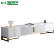 OU Tv Console Light Luxury Tv Cabinet Nordic Style Cabinet Modern Simple Living Room Household Small Family Tea Table Tv Cabinet Floor Cabinet OU238