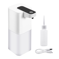 Automatic Soap Dispenser with Sensor, 400 Ml, USB Rechargeable Foam Soap Dispenser, IPX4 Waterproof, Non-Contact