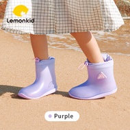 Lemonkid Kids Waterproof Rainboots For School  Students Drawstring Rain Shoes 3-18 Years Old LK22410