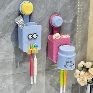 Cartoon Dopamine Color Toothbrush Holder New Style Suction Cup Toothbrush Rack