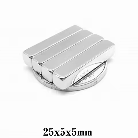 25x5x5 mm Powerful Block Magnet 25mmX5mmx5mm For Home Refrigerators, Offices DIY25x5x5mm Magnetic St