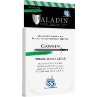 55 Paladin Standard American double matte card sleeves ("Gawain") 57x89mm (Out of Print)