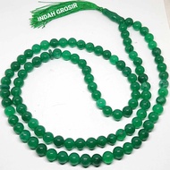 Tasbih batu giok hijau kristal 10mm 99butir