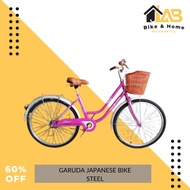 JAB.[High-end].GARUDA JAPANESE BIKE STEEL Mountain bike steel, With basket, carrier/back seat &amp; mud