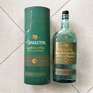 Empty Used Glass Bottle The Singleton 18 1000 ml