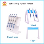 IKEME Plastic Pipette Holder Z-type Pipette Rack 6-Hole Pipette Holder L-type Pipette Stand For Plac