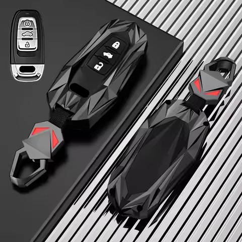 Zinc Alloy Car Key Case Cover Shell For Audi A1 A3 8P A4 A5 A6 C7 A7 S3 S7 S8 R8 Q2 Q3 Q5 Q7 Q8 SQ5 