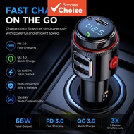 FM Bluetooth Transmitters New Bluetooth 5.4 Radio Adapter