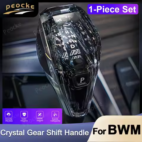 Crystal Gear Shift Knob Lever 3 4 5 Series F10 F06 f07 f12 F30 f32 F34 F31 f36 F20 Psychedelic Cryst