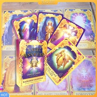 {Bakilili}  44Pcs/Set Tarot Decks Angel Answers Oracle Future Prediction Art Paper Classic Table Card Toy for Party