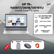 HP 15-fd0617/0618/0619TU 15.6" FHD Laptop ( C5-120U, 8GB, 512GB SSD, Intel, W11, M365 )
