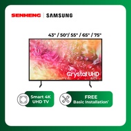 Samsung 55/ 65/ 75 inch Crystal UHD DU7000 4K Smart TV Television Televisyen