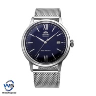 Orient RA-AC0019L10B RA-AC0019L Classic Bambino Blue Dial Mesh Bracelet Automatic Gents Dress Watch