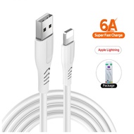 K6 iPhone Fast Charging Cable 6A High Speed Data Transfer Durable Charger Cable