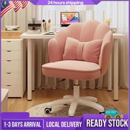 【Ready stock】Swivel Dressing Chair Lounge Backrest Chair With Wheels Hydraulic Adjustable Height Eam