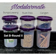 Tupperware Modular Mate  Round Keeper 200ml (1) + 440ml (1) Perfectly to store sweet