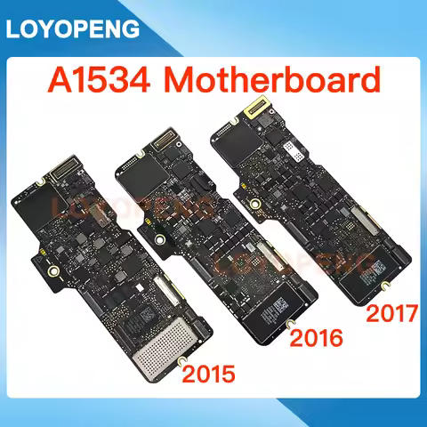 Original For Macbook Retina 12" A1534 Motherboard 820-00045-A 820-00244-A 820-00687-A 2015 2016 2017