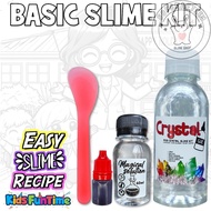 BASIC SLIME KIT - DIY CLEAR SLIME WITH 2 STEP ONLY - MALAYSIA READY STOK - SLIME SHOPP