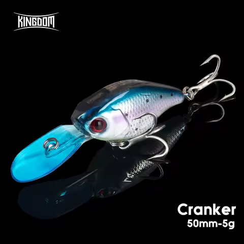 Kingdom Crazy Crankbaits Slow Sinking Fishing Lures 5g 50mm Mini Minnow Swing Small Cranks Hard Bait