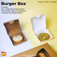 Burger Box (1 pack contains 20 pcs) / full inner lamination / snack box