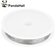 1roll 304 Stainless Steel Wire Round for Jewelry Making Stainless Steel color 32 Gauge 0.2mm about 1