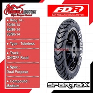 FDR Spartax Ring 14 Tubeless (Dual Purpose) Ban Motor Matic Tubles