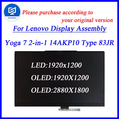 Replacement 14 inch Touch screen assembly for Lenovo Yoga 7 2-in-1 14AKP10 Type 83JR Display Digitiz