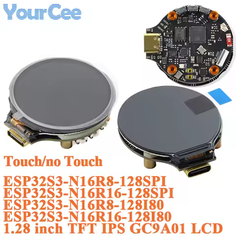 1.28 inch TFT Screen Display Module 1.28" IPS Round Colorful LCD Board GC9A01 Touch 240x240 SPI 240*