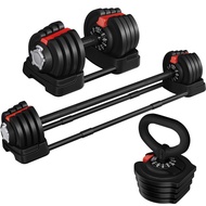 Yaheetech Adjustable Dumbbell Set Free Weight Dumbbells 40lbs/52.5lbs/90lbs Fast Adjust Dumbbells Du