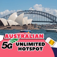 【Australia】【Melbourle】【Sydney】【Australia】【10 - 30 Days】【5 - 60 GB】Australia Travel Prepaid Sim Card