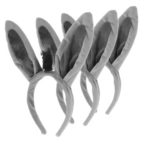 3Pcs Donkey Ears Headband Ultra Soft Animal Party Favors Cosplay Accessory Halloween Theme Birthday 