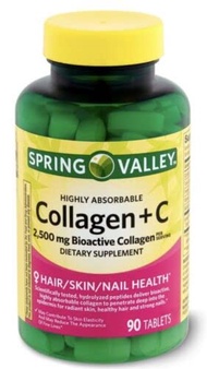 Horico Spring Valley Collagen Type 1 & 3 Plus Vitamin C 1000 mg 90 Tablet