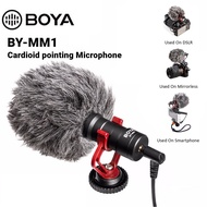 BOYA BY-MM1 Microphone Cardioid 3.5MM Plug for DSLR Cameras Mobilephone PC Consumer Microphone
