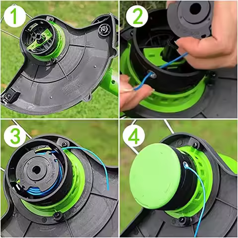 N37R_NL 3Pack String Trimmer Spool Line 29252 29092 for Greenworks 20V 24V
